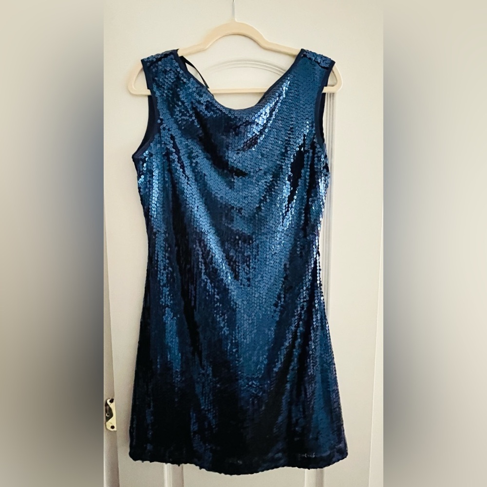 My Michelle Navy Sequin Dress